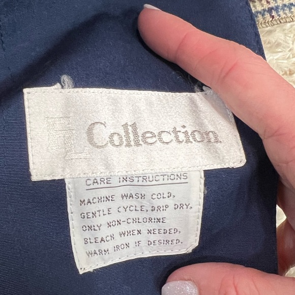 FL collection vintage gray trench coat size 6 - Picture 2 of 6